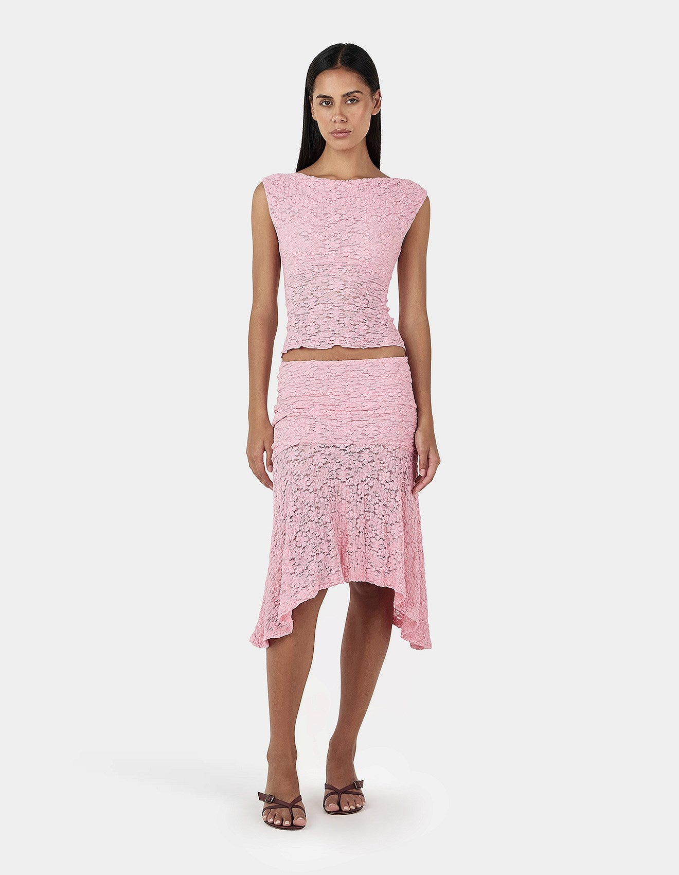 OWNLEY Caro Skirt | Peony Pink