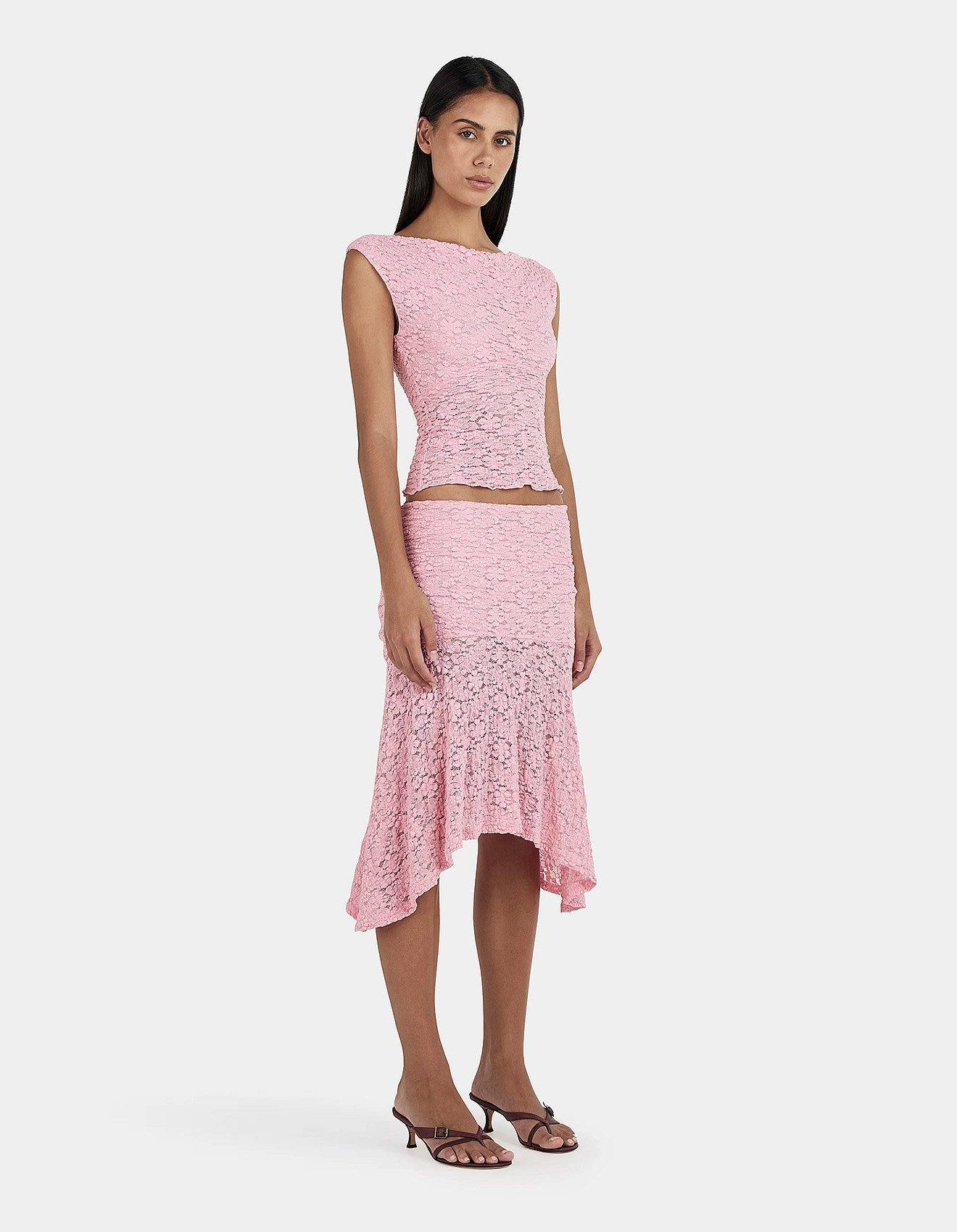 OWNLEY Caro Skirt | Peony Pink