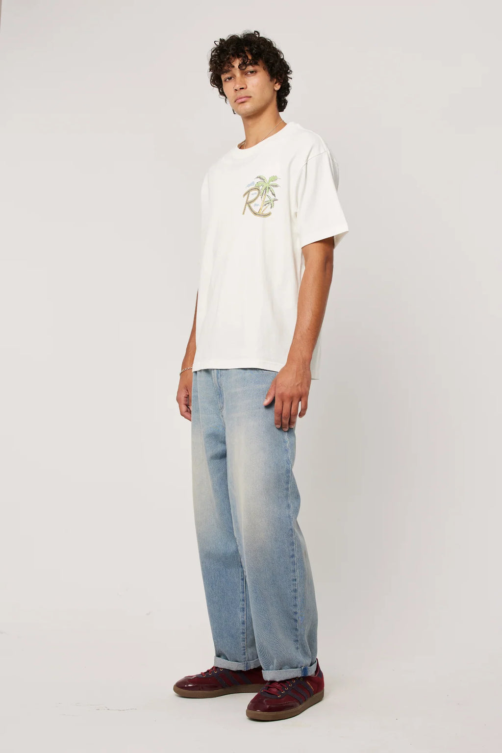 ROLLA'S Ezy Palms Tee | Vintage White