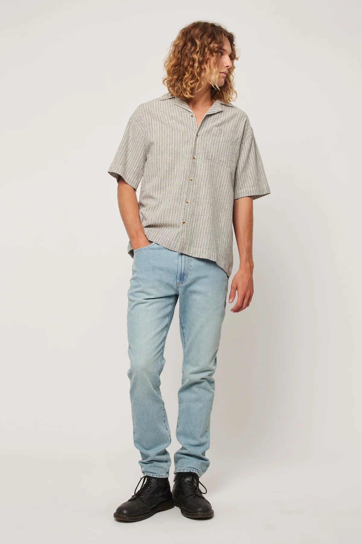 ROLLA'S Earth Stripe Bowler | Oat Stripe