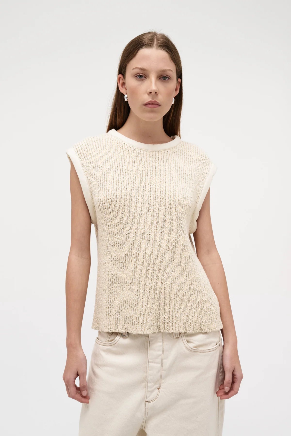 NEUW Cecile Knit Top | Cream