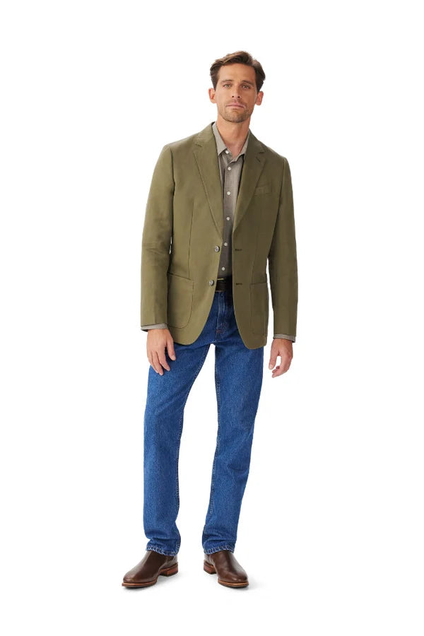 R.M. WILLIAMS Society Cotton Linen Blazer |