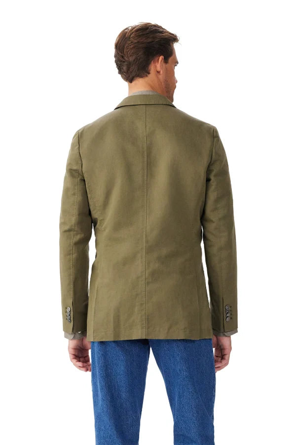 R.M. WILLIAMS Society Cotton Linen Blazer |