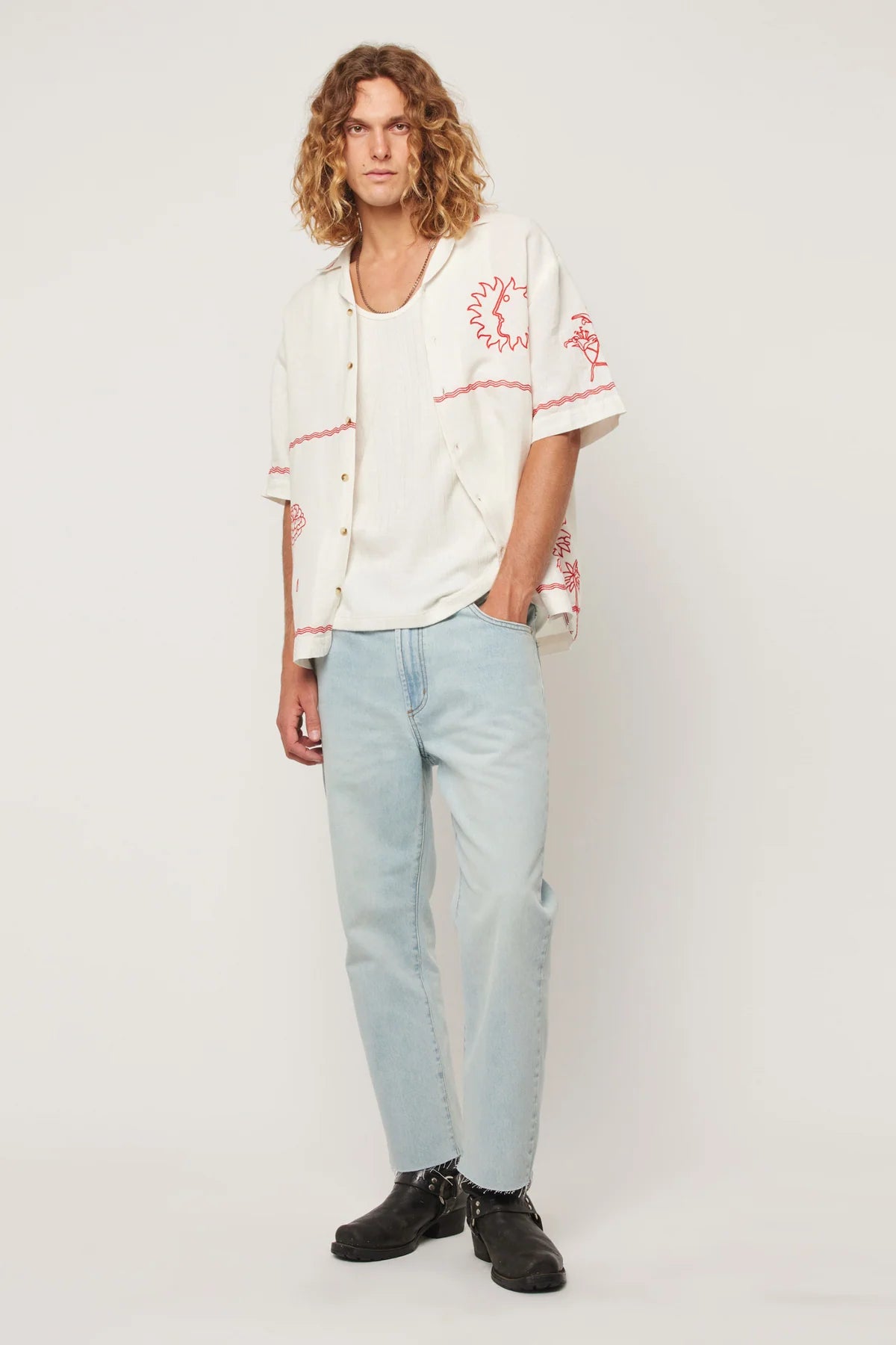 ROLLA'S Its Sunny Bowler Shirt | Off White