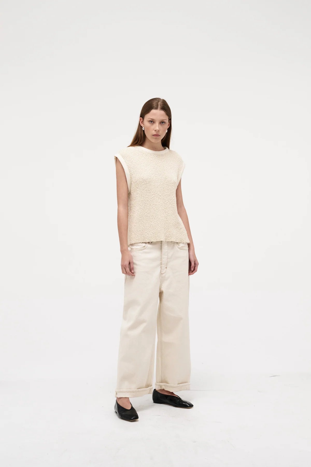 NEUW Cecile Knit Top | Cream