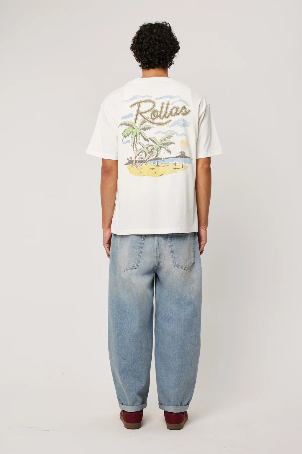 ROLLA'S Ezy Palms Tee | Vintage White