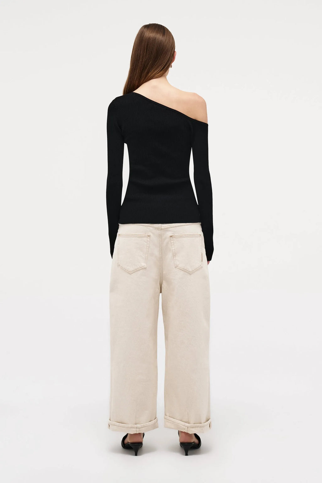 NEUW Asym Knit Cardigan | Black