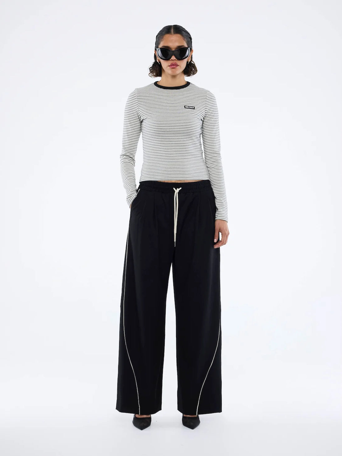 ENA PELLY  Bowie Wide Leg Pant | Black