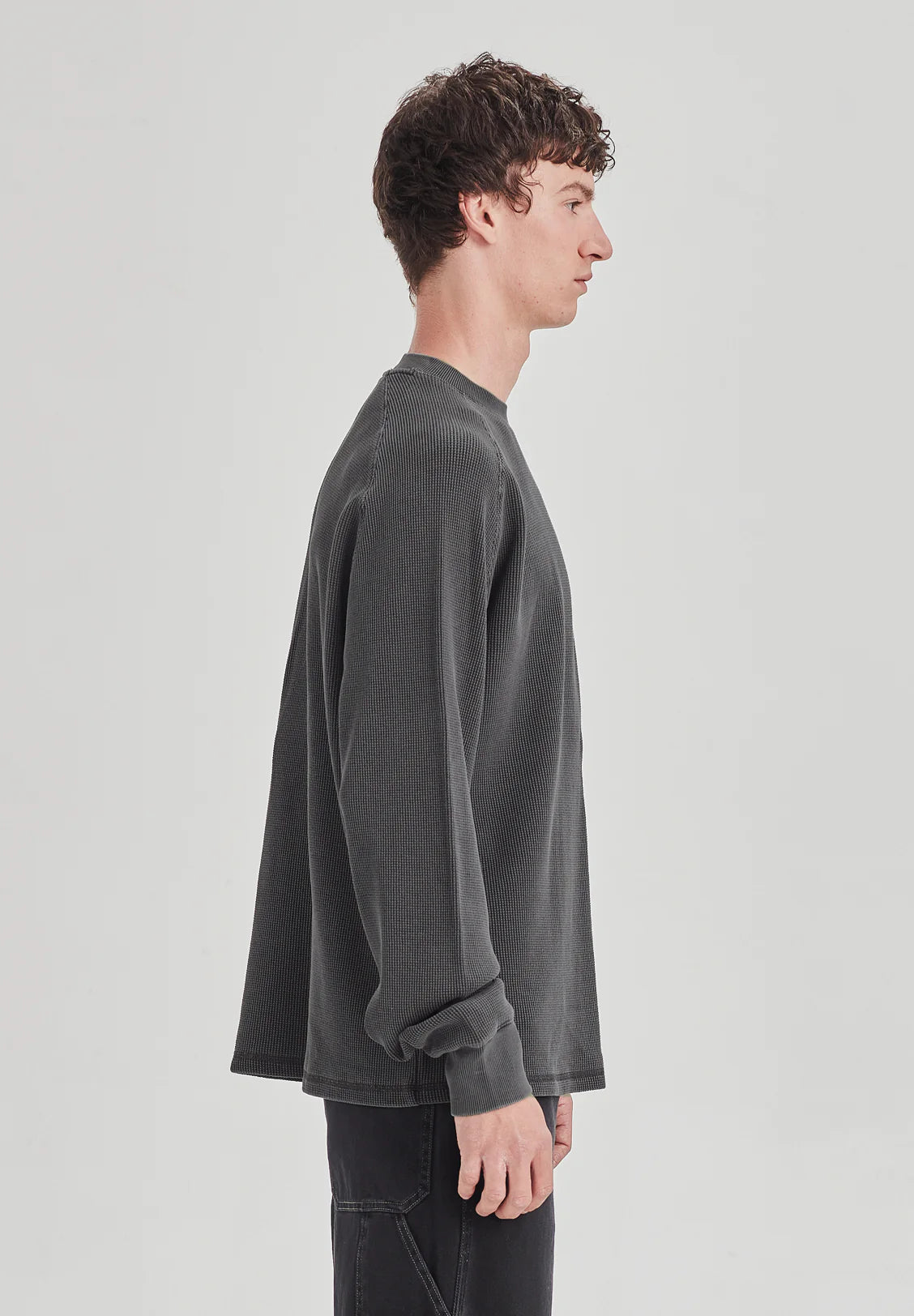 COMMONERS Heavy Waffle Long Sleeve | Vintage Grey