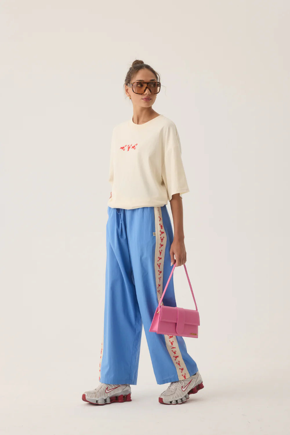 ARAMINTA JAMES Lobster Oversized Tee | Natural