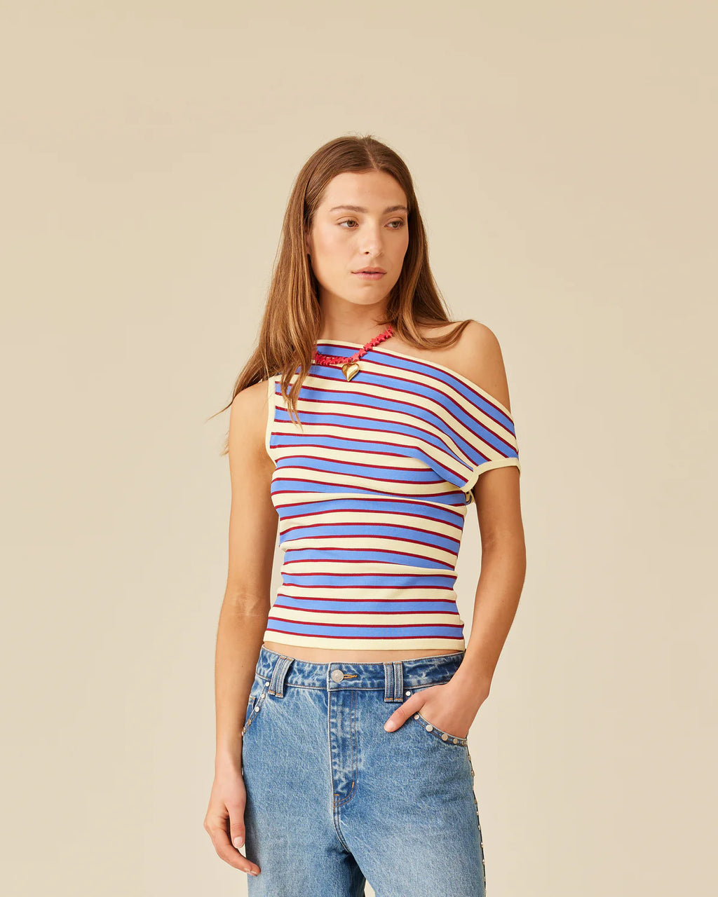 RUBY Emma Knit Top | Butter Merlot Stripe