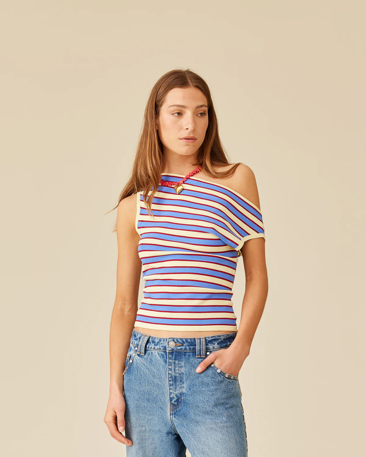 RUBY Emma Knit Top | Butter Merlot Stripe