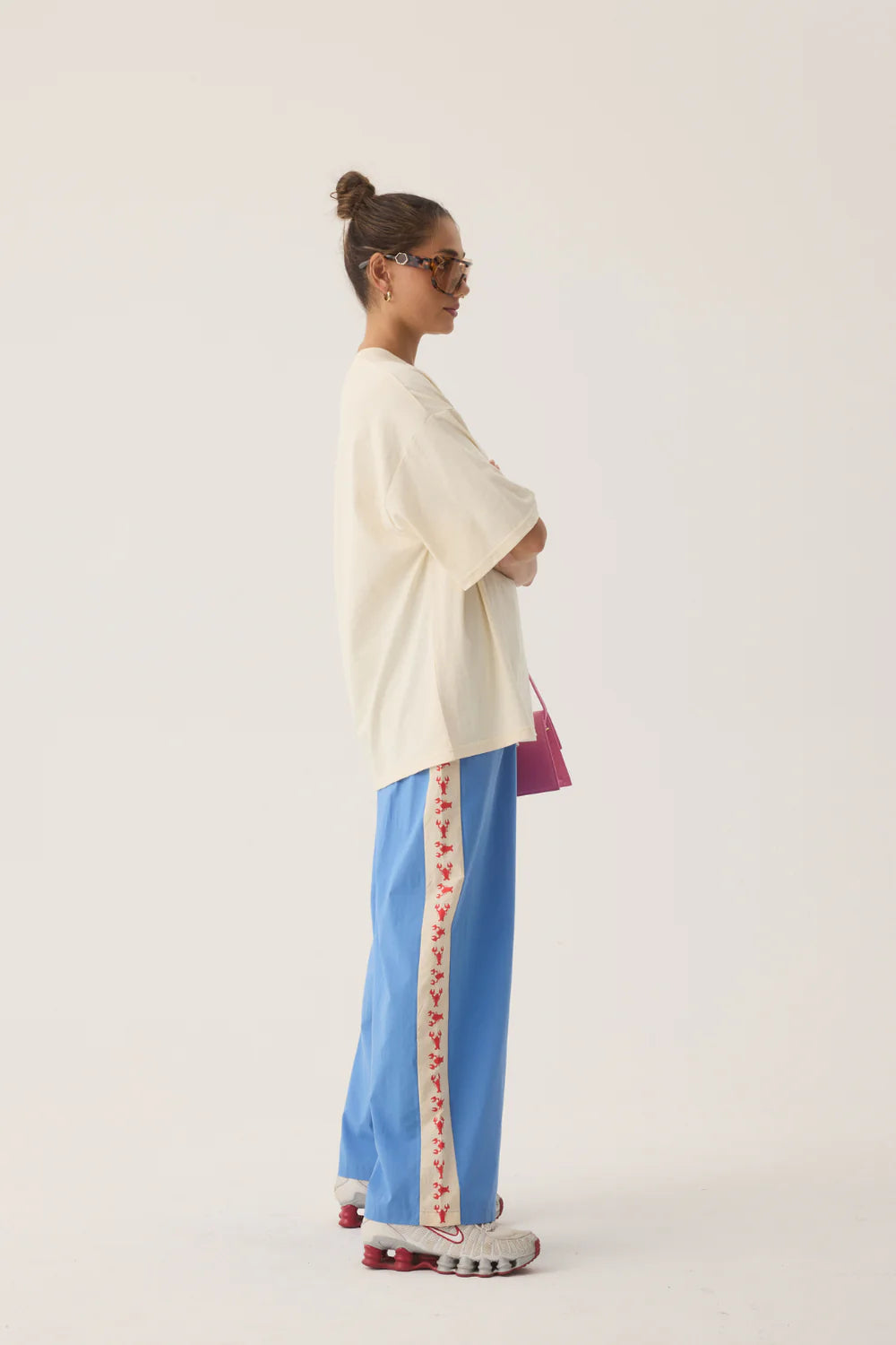 ARAMINTA JAMES Lobster Oversized Tee | Natural