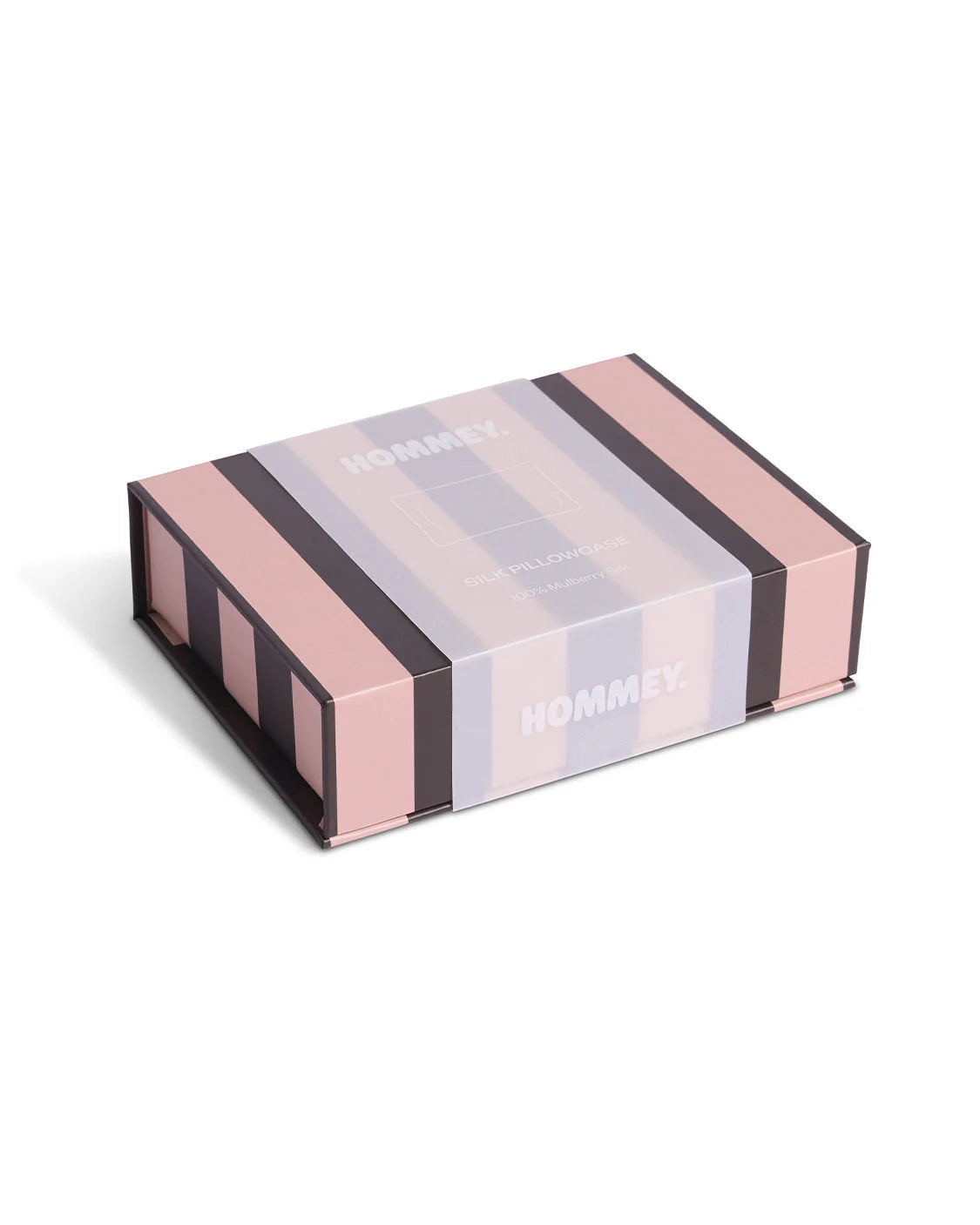 HOMMEY Silk Pillowcase | Rocky Road Stripes