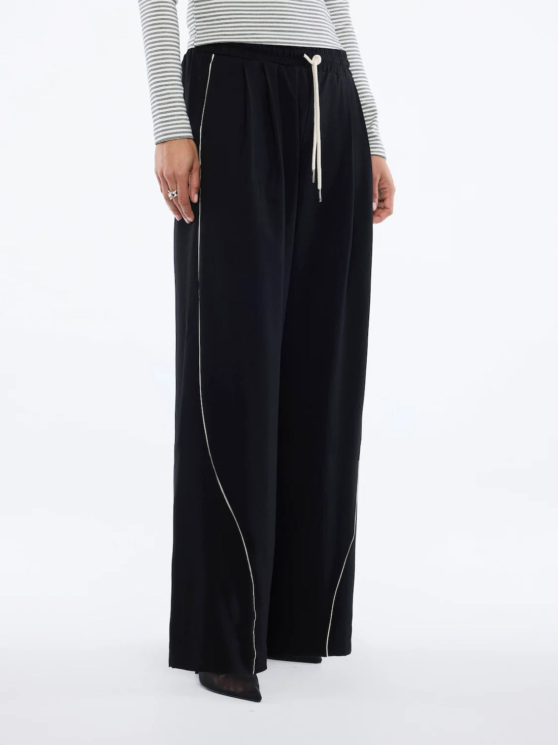 ENA PELLY  Bowie Wide Leg Pant | Black