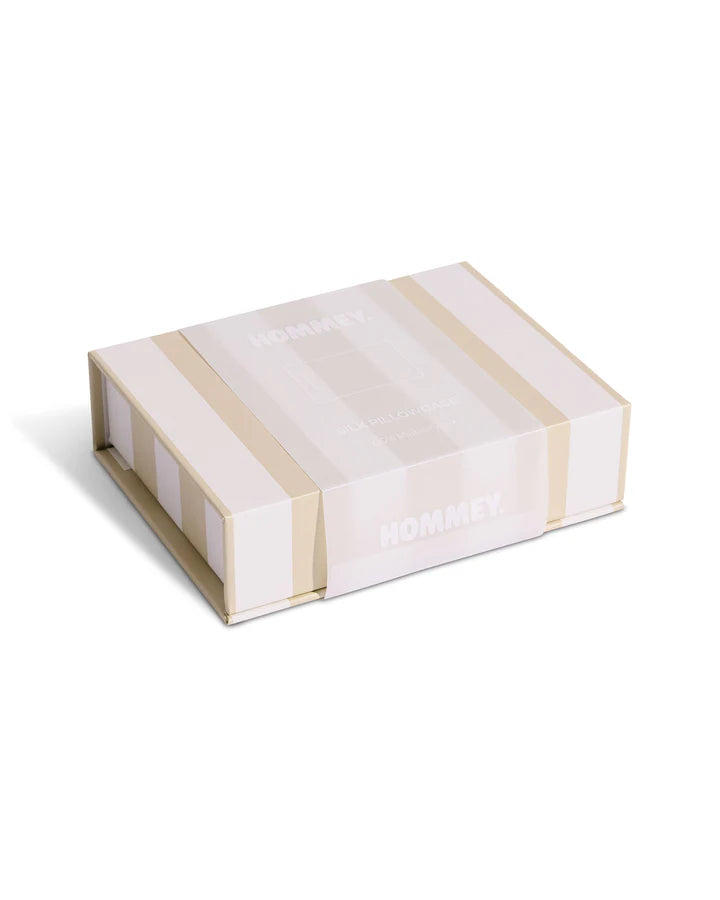 HOMMEY Silk Pillowcase | Biscotti Stripes