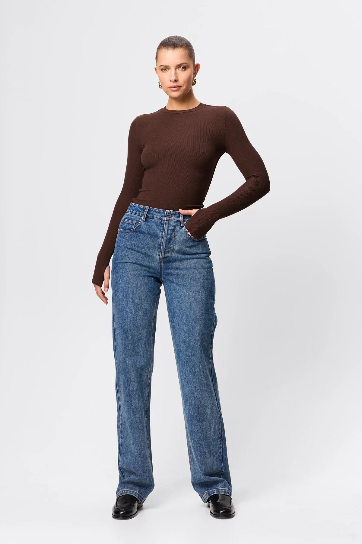 MOSSMAN Brooklyn Top | Chocolate