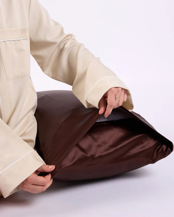 HOMMEY Silk Pillowcase | Cocoa