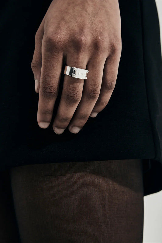 STOLEN GIRLFRIENDS CLUB Bolted Ring Wide | Silver
