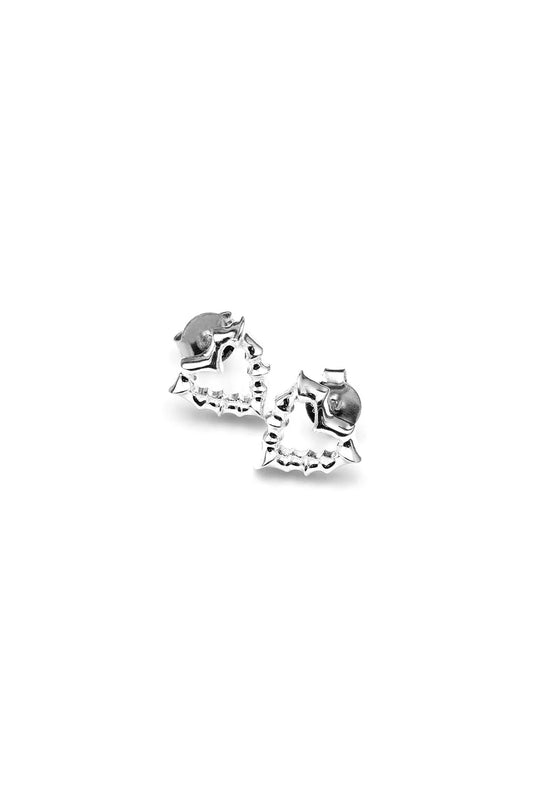 STOLEN GIRLFRIENDS CLUB Jagged Heart Studs | Silver