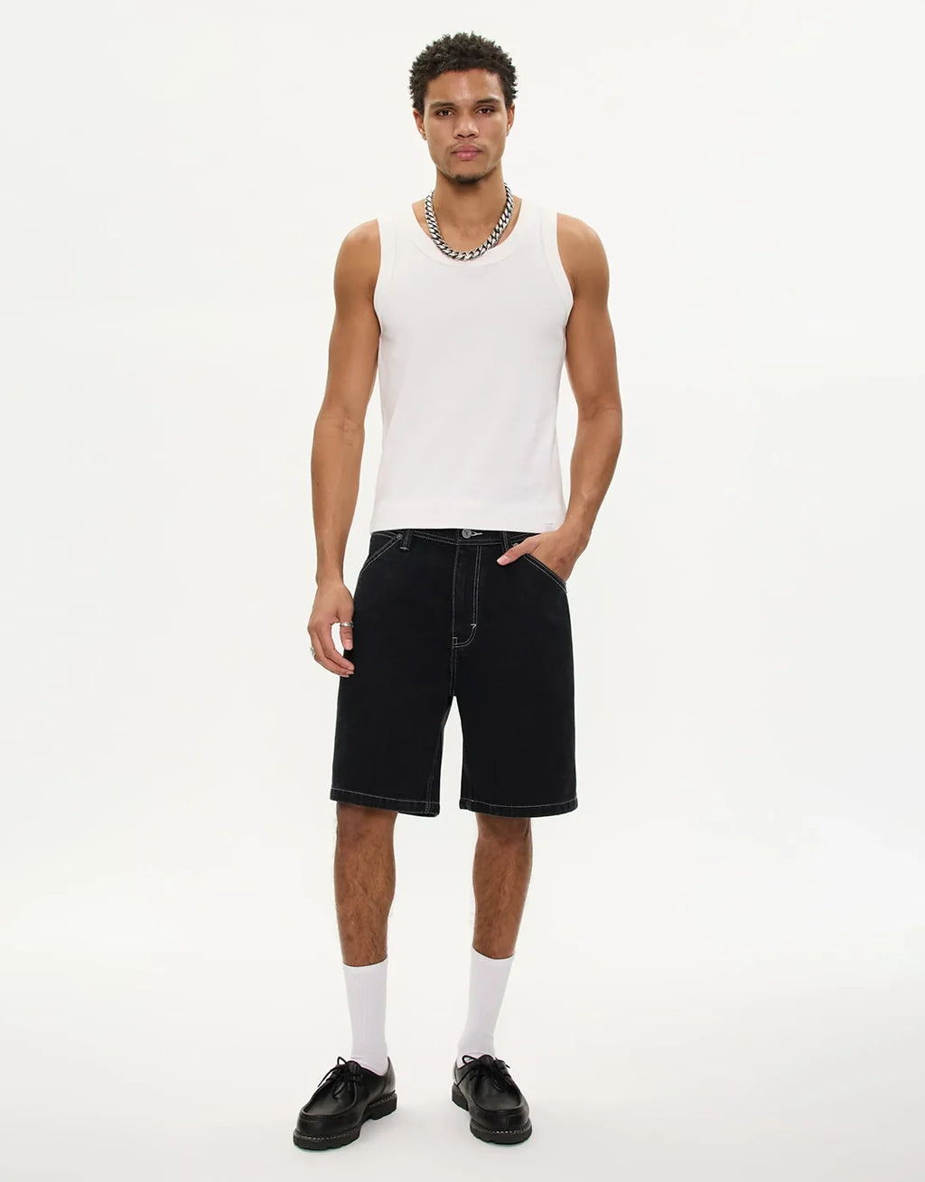 ABRAND A5 Baggy Short | Washed Black