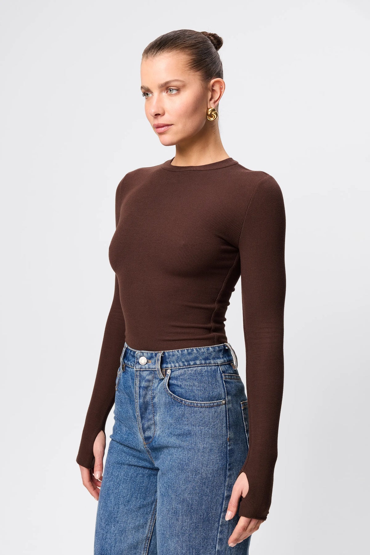 MOSSMAN Brooklyn Top | Chocolate