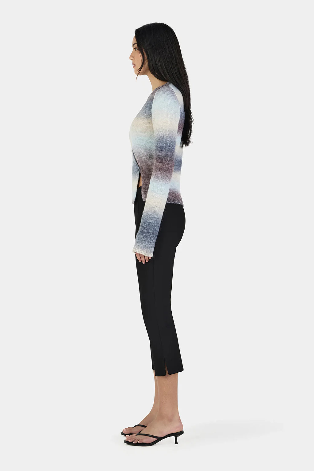 OWNLEY Alegra Asym Cardi | Coco Gradient