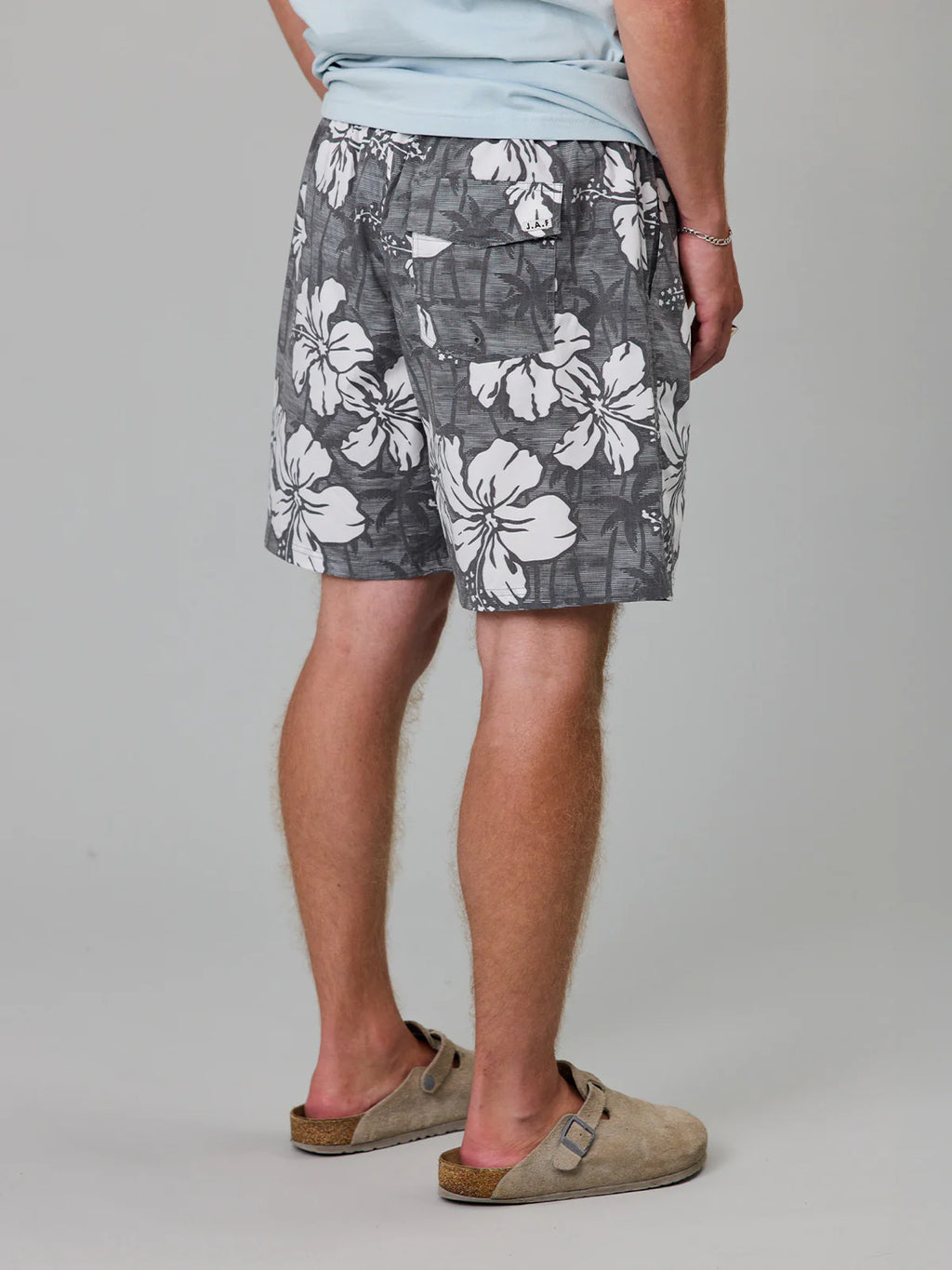 JAF Aloha Volley Shorts | Black Palms