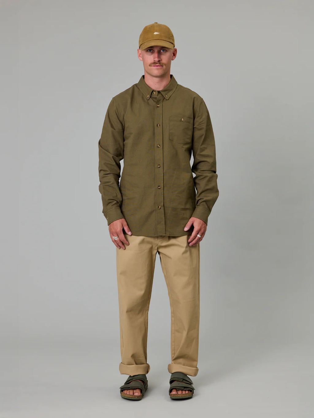 JUST ANOTHER FISHERMAN Anchorage Shirt | Khaki