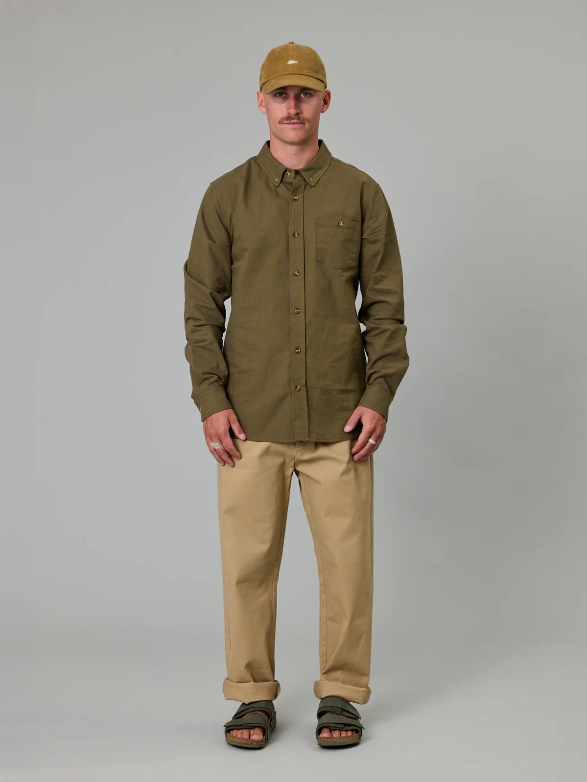 JUST ANOTHER FISHERMAN Anchorage Shirt | Khaki