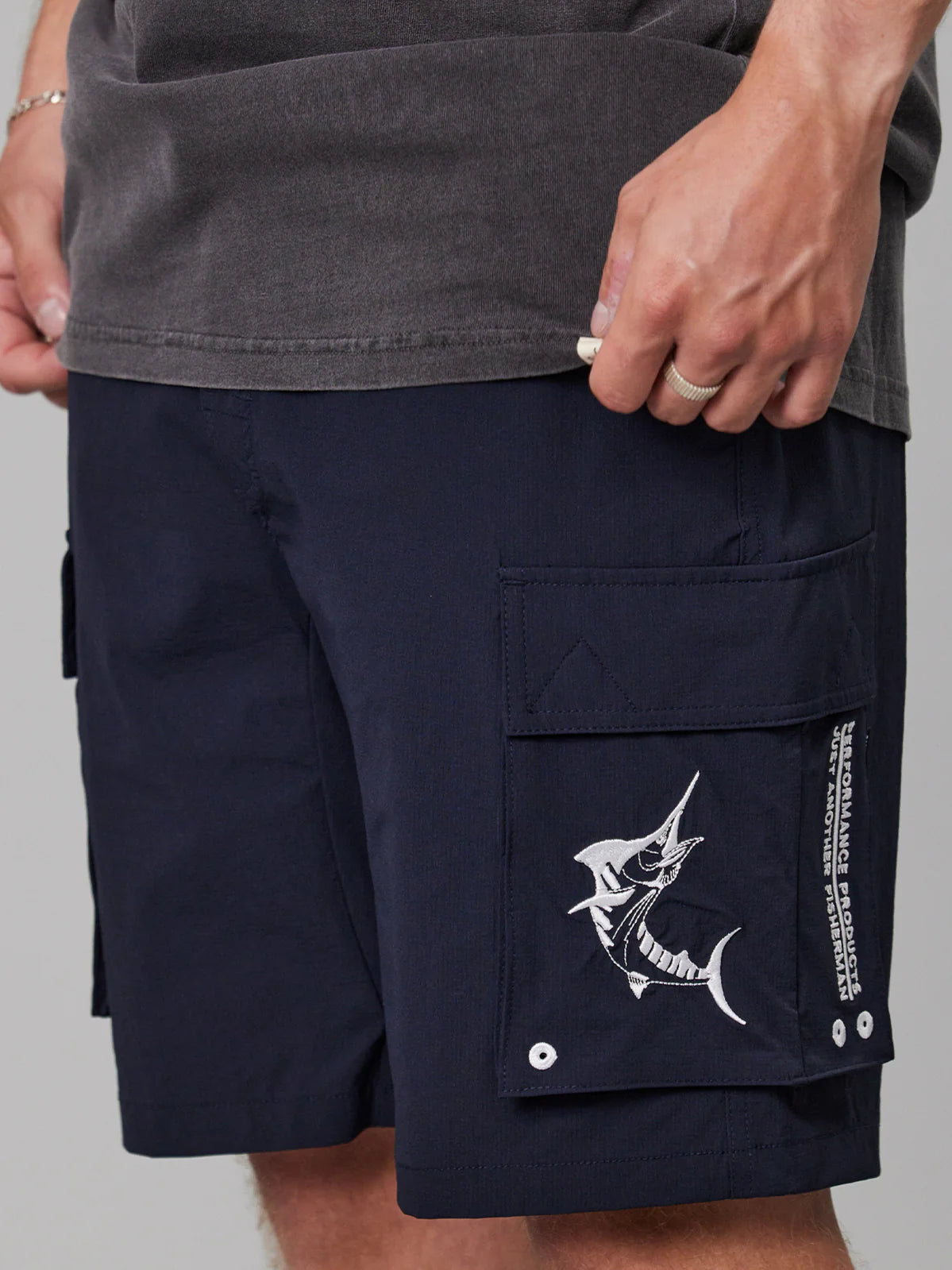 J.A.F Tech Cargo Shorts | Navy