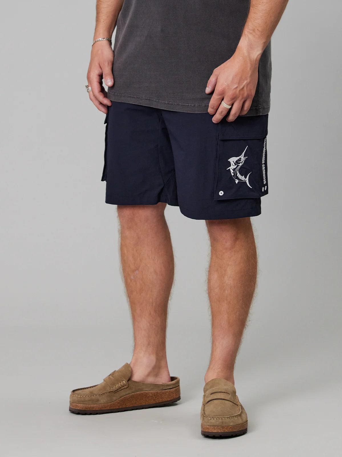 J.A.F Tech Cargo Shorts | Navy