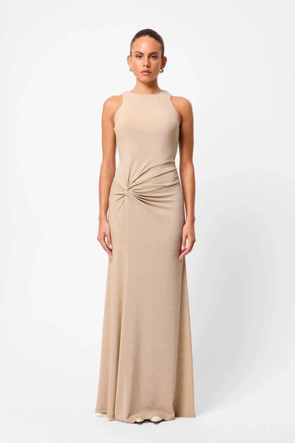 MOSSMAN Adore You Maxi Dress | Gold