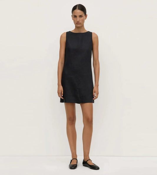ASSEMBLY LABEL Nadine Linen Dress | Black