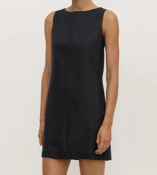 ASSEMBLY LABEL Nadine Linen Dress | Black