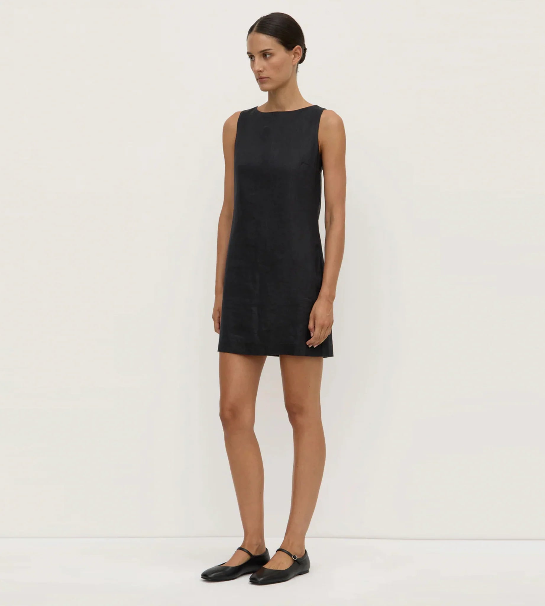ASSEMBLY LABEL Nadine Linen Dress | Black