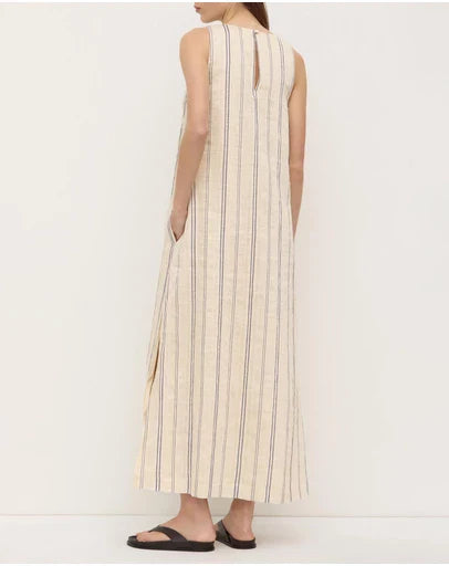 ASSEMBLY LABEL Ulani Stripe V Neck Maxi Dress