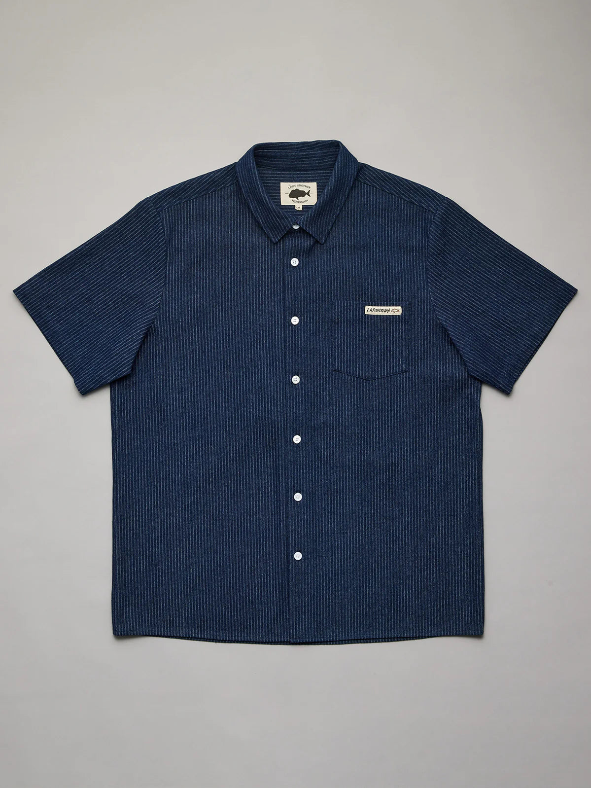 JUST ANOTHER FISHERMAN Ballast SS Shirt | Denim Stripe