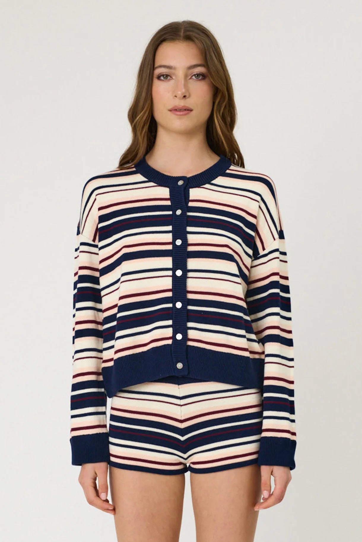 REMAIN Bowie Cardigan | Indigo Stripe