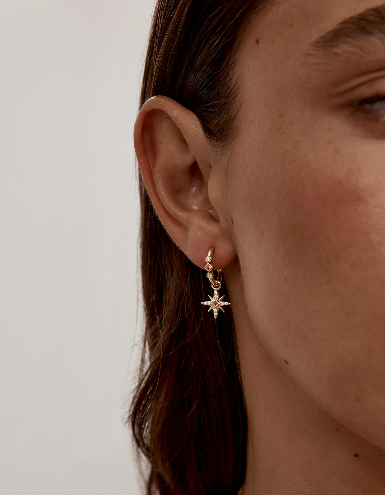 BY CHARLOTTE  Starry Night Hoops  | Gold