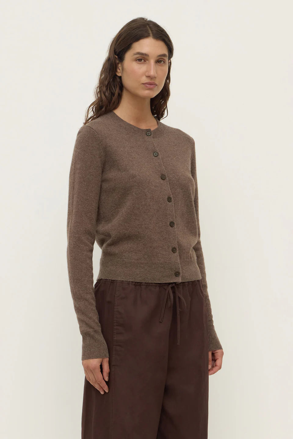 ASSEMBLY LABEL Benny Knit Cardigan | Cocoa Marle