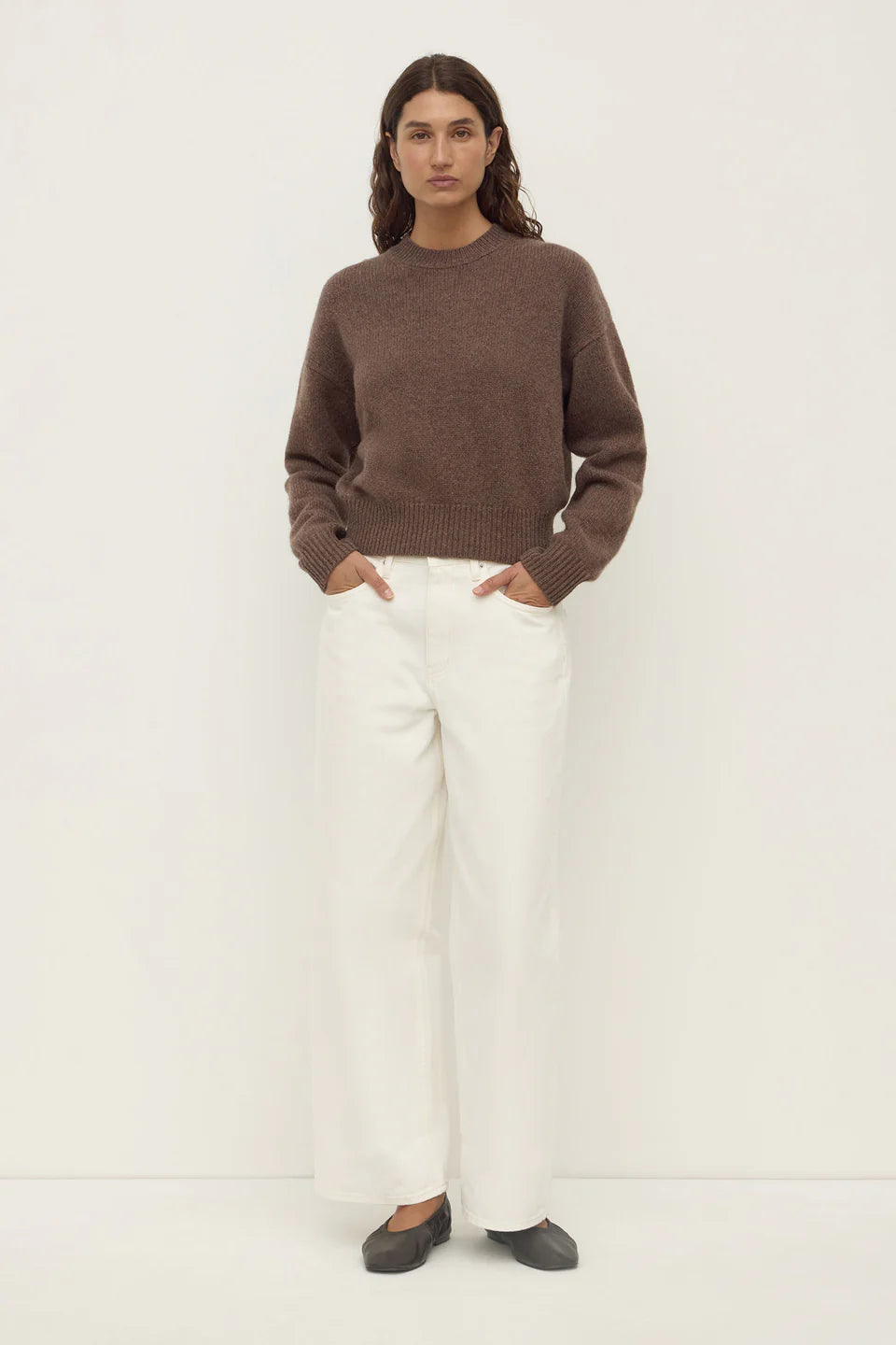 ASSEMBLY LABEL Benny Knit | Cocoa Marle