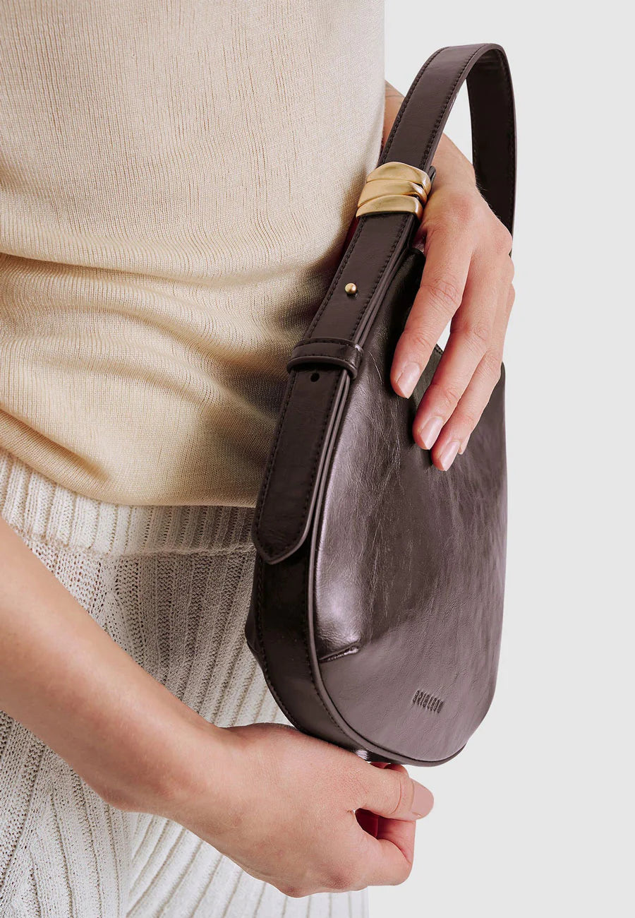 BRIE LEON Organica Mini Bag | Burnt Coffee