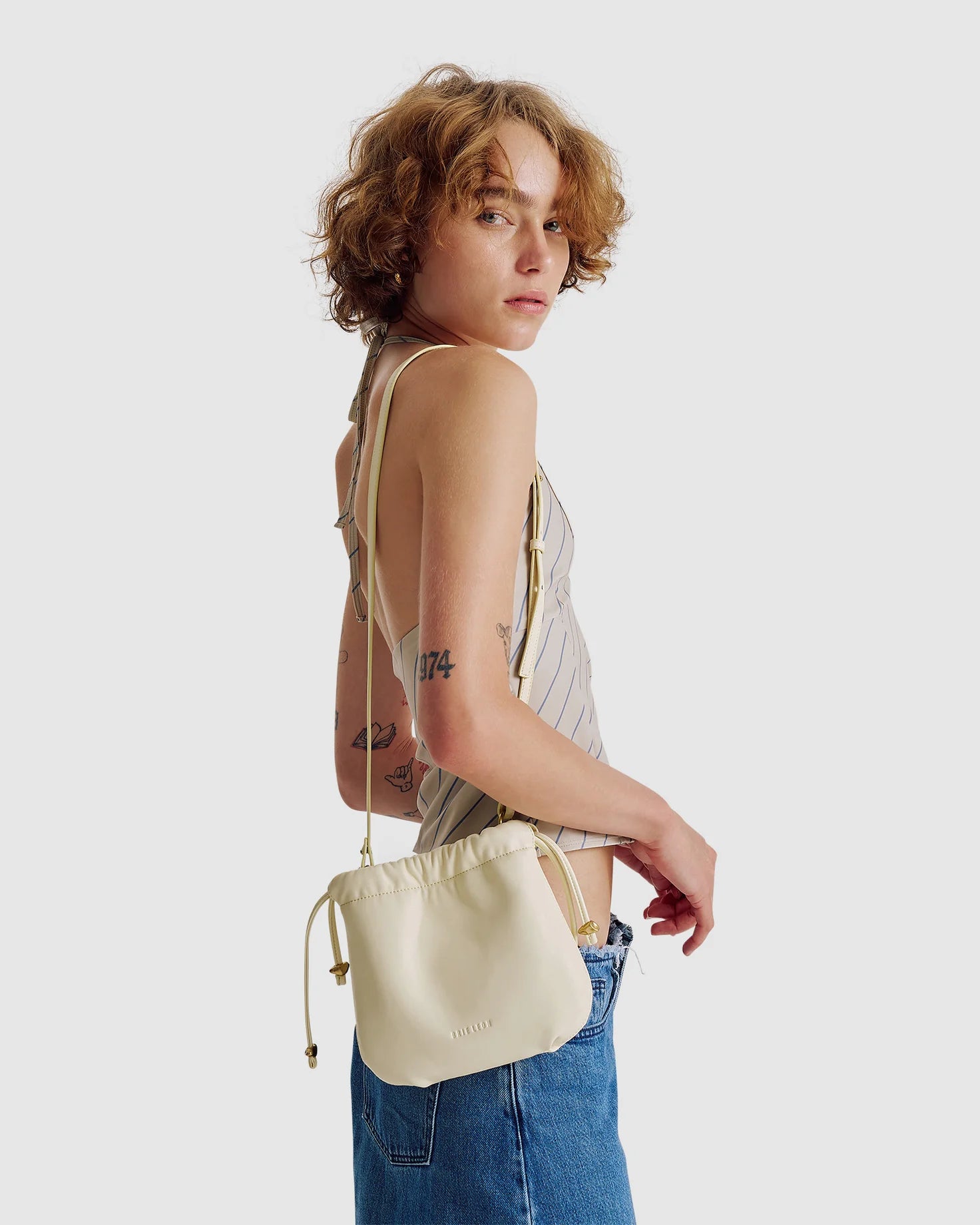 BRIE LEON Halle Crossbody Bag | Butter