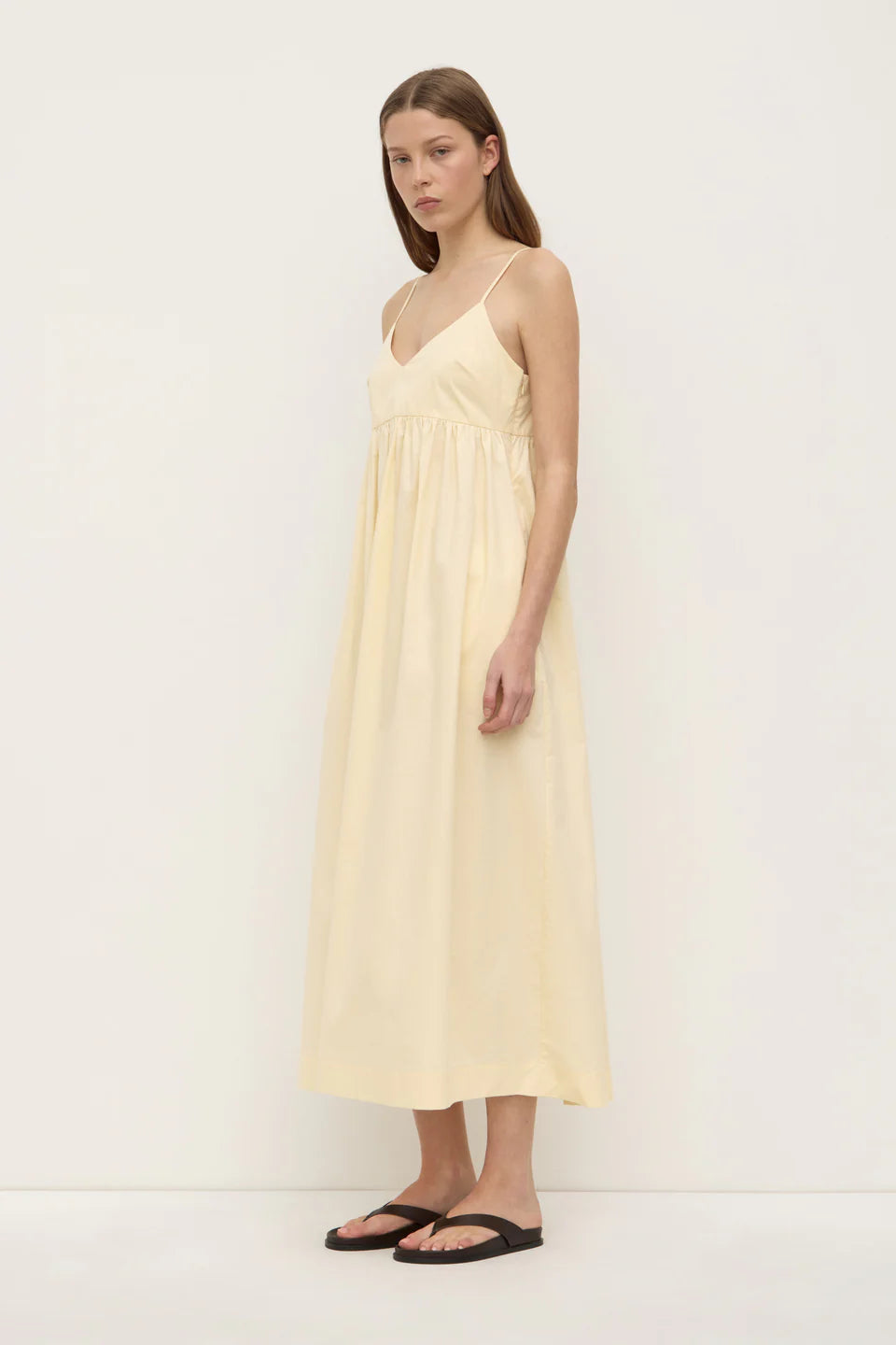 ASSEMBLY LABEL Bronte Poplin Midi Dress | Sorbet