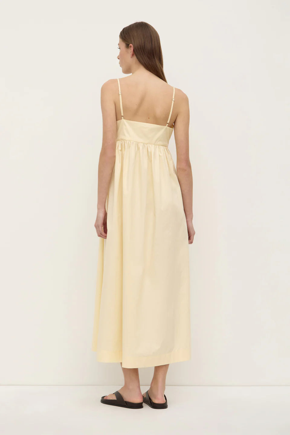 ASSEMBLY LABEL Bronte Poplin Midi Dress | Sorbet