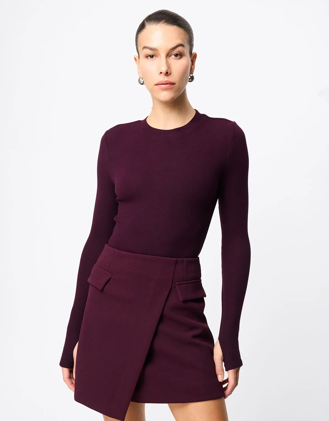 MOSSMAN Brooklyn Top | Cherry Laquer