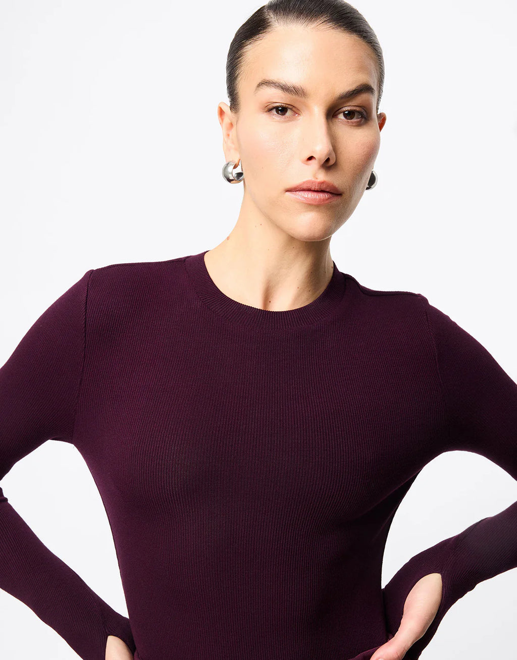 MOSSMAN Brooklyn Top | Cherry Laquer