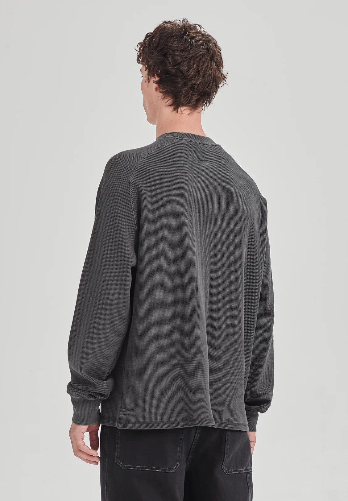 COMMONERS Heavy Waffle Long Sleeve | Vintage Grey