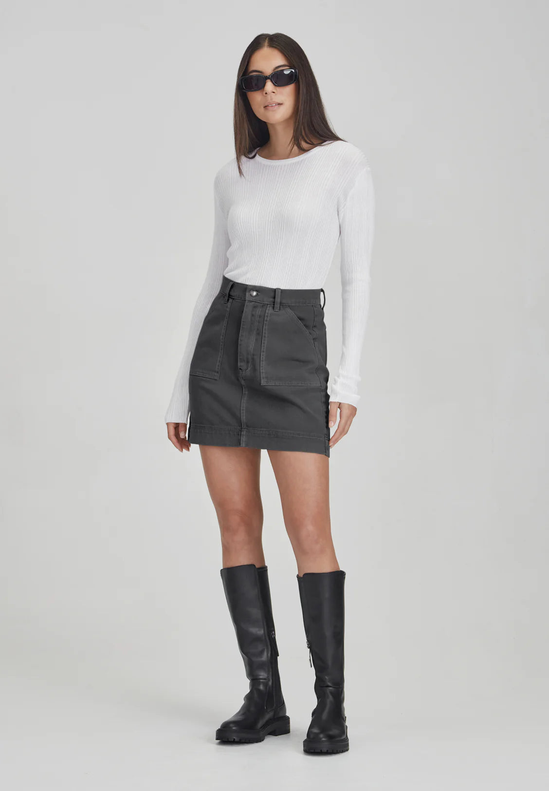 COMMONERS Utility Skirt | Vintage Grey